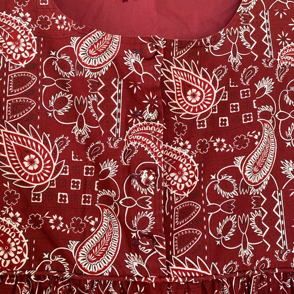 ♥️Deep red cottage core style dress♥️ - Picture 5 of 5